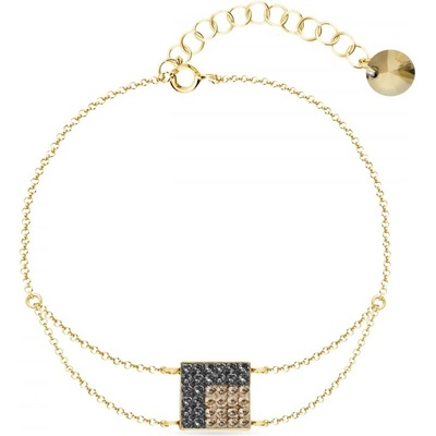 Spark šedý se Swarovski Elements Kingdom BGROLOFM6SNGS Silver Night
