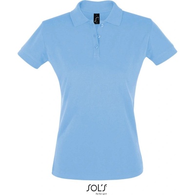 SOL's Collection Polokošile Perfect Women krátký rukáv dámská COT-25113541001 Modrá nebesky