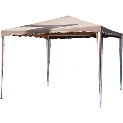 Градинска шатра полиестерна 3x3х2.5м, в цвят орех (tls001-a butternut)