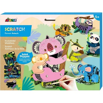 Pohyblivé škrabací obrázky Zvířátka Avenir