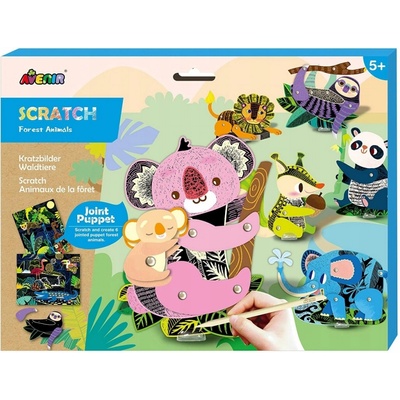 Pohyblivé škrabací obrázky Zvířátka Avenir