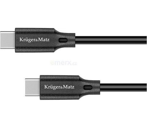 Kruger & Matz KM1260 Basic USB/USB-C, 1m, černý