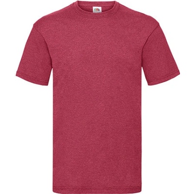 Fruit of The Loom pánske tričko Vintage heather red