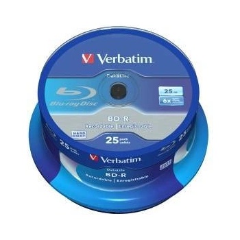 Verbatim BD-R 25GB 6x 25 броя (шпиндел, печатна повърхност)