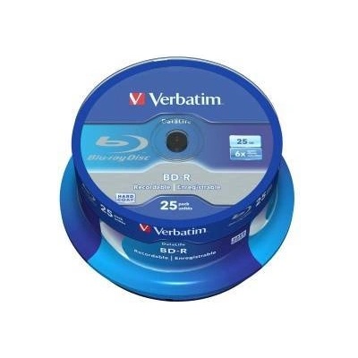 Verbatim BD-R 25GB 6x 25 броя (шпиндел, печатна повърхност)