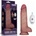 Lovetoy Vibrating Sliding Skin Pro II Dual Layer Silicone Dong 8.5" Flesh