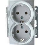 Mono Electric КОНТАКТ ДВОЕН МЕХАНИЗЪМ СРЕБРО mono despina (8680453016524)