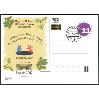 Česká pošta (2007) CDV 108 O - P 143 - Regenia - razítko