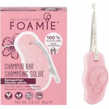 Foamie Hibiskiss organický tuhý šampón pre poškodené vlasy 80 g