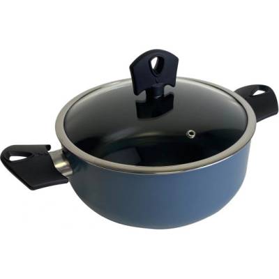 SAN IGNACIO Kastrol s poklicí a nepřilnavým povrchem NOIA 20 cm modrá BGEU-6960