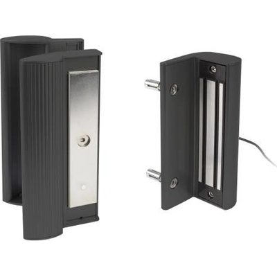 LOCINOX MAG 3000 C - přídržný elektromagnet s integrovaným madlem, pro křídlové branky, černý MAG-3000_C