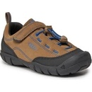 Keen chlapecké outdoorové tenisky Jasper II Toasted coconut/Bright cobalt hnědé