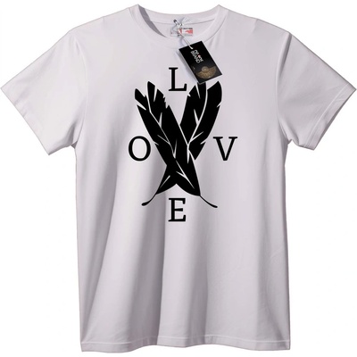 NOONEBRAND Тениска Любов Пера - S, White