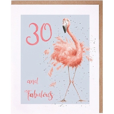Narozeninové přání "30 and Fabulous" - Plameňák