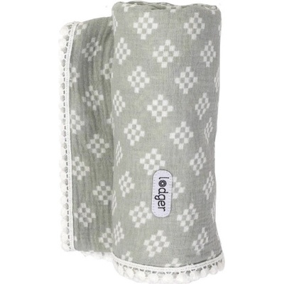 LODGER Swaddler Tribe Muslin Silt Green