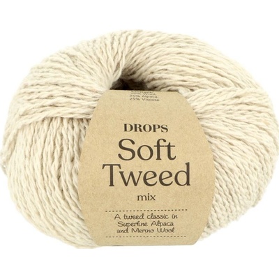 Drops Soft Tweed 02 krémová