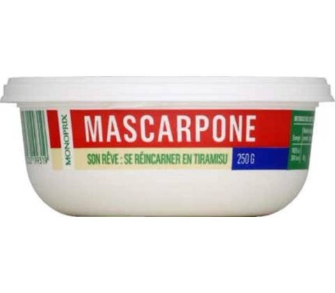 Monoprix Mascarpone 250 g
