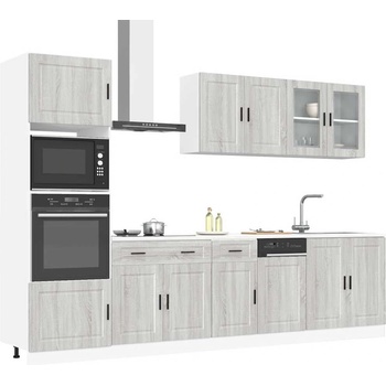 vidaXL Комплект кухненски шкафове от 7 части Kalmar, инженерно дърво (3314757)