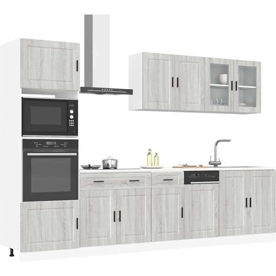 vidaXL Комплект кухненски шкафове от 7 части Kalmar, инженерно дърво (3314757)