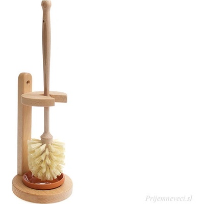 Redecker Drevený stojan s tvrdou WC kefou 363025