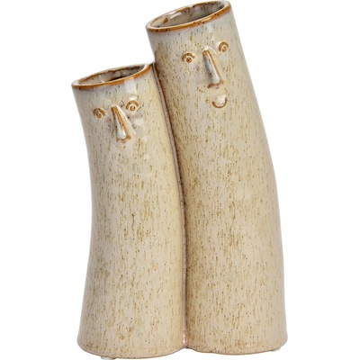 WURM Бежова керамична ваза, 13х7х22см (1716)