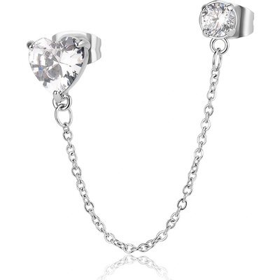 S'Agapõ Moderní dámská single náušnice Dazzly SDZ138