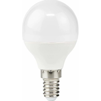 NEDIS LED žárovka E14/ G45/ 4,9 W/ 220 V/ 470 lm/ 2700 K/ teplá bílá/ matná LBE14G452