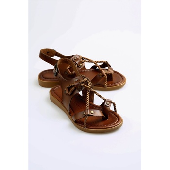 Moda Trend Дамски сандали - Цвят Таба #369590 (369590_Кафяво)