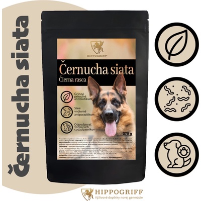 Hippogriff Černucha Siata prírodné antiparazitikum pre psy 270 g