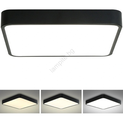 Brilagi - LED плафон POOL SQUARE LED/48W/230V 50x50 cm черен (BG0826)