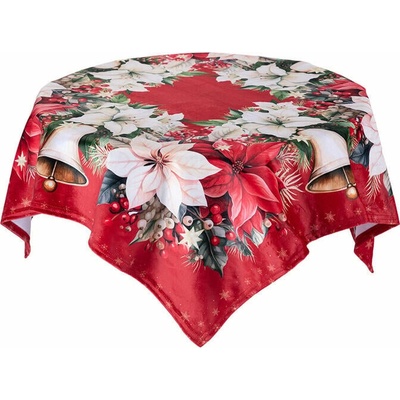decoDoma Středový ubrus RED POINSETTIA 85x85 cm – Zboží Dáma