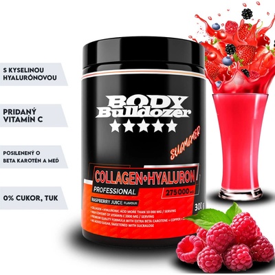 BodyBulldozer Collagen + Hyaluron Light Professional pomaranč 300 g