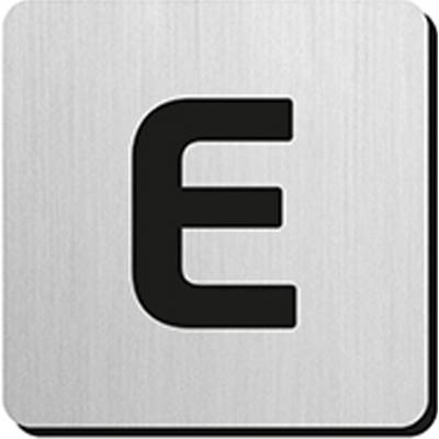 JNF - PIKTOGRAM PÍSMENO "E" - IN.34.300 - 75 mm - nalepovacie NEM - nerez matná | MP-KOVANIA.sk