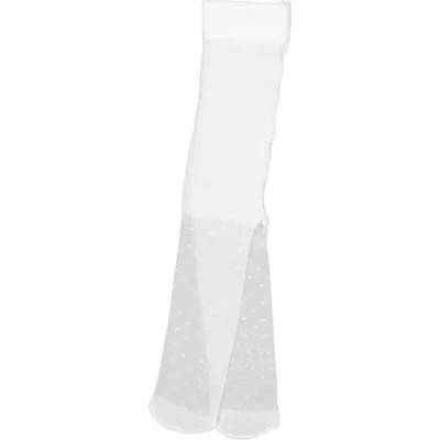 Mayoral Чорапогащник плумети в Бял цвят за бебе момиче Mayoral