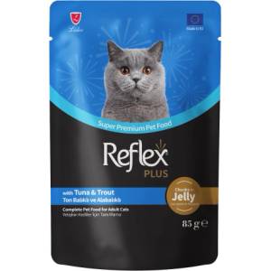 Lider Pet Food RP Pouch cat Tuna and Trout in Jelly 85gr - Парченца риба тон и пъстърва в желе за израстнали котки 85 гр