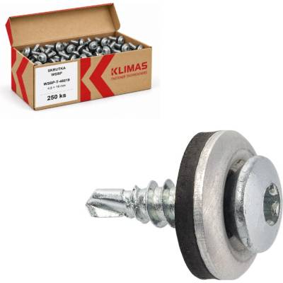Klimas Wkret-Met 4,8x19mm - 250 ks - Skrutka samozávrtná pre spojenie plechov v presahu do 2x1,25mm, WSBP-T