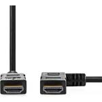 Nedis CVGP34260BK15 Високоскоростен HDMI кабел, 4K30Hz, 10, 2 Gbps, 1, 50 м, десен съединител с контролен знак (CVGP34260BK15)