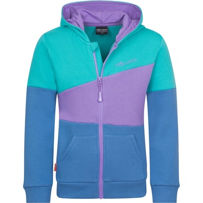 TROLLKIDS Детско яке за тренировка Trollkids Kid's Alesund Sweater Hoodie - Cornflower / Aquamarine - размер 176 (EU) (704-2482-2020)