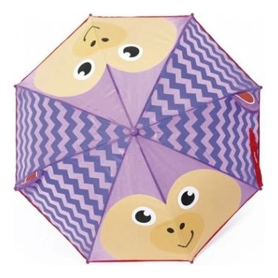 Fisher Price FP10164 Opička deštník dětský fialový