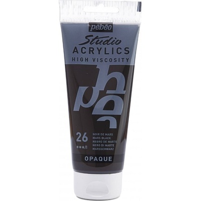 Pébéo 69.2016 АКРИЛНА боя 26 Mars Black 100 ml 1 бр (69.2016)