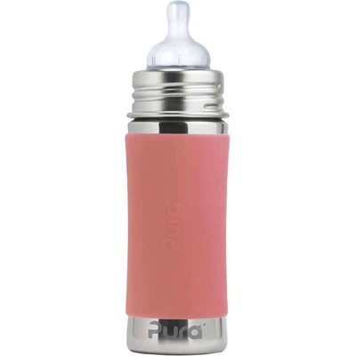 Pura nerezová kojenecká láhev Rose 325 ml