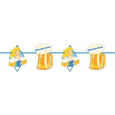 Papírová girlanda Oktoberfest Pivo 10 m