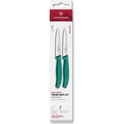 Victorinox Комплект ножове SWISS CLASSIC 10 cm, комплект 2 бр. , зелен, пластмаса, Victorinox (VN677942C1)