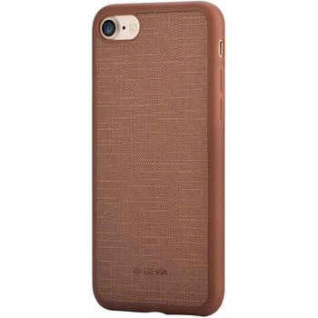 DEVIA Jelly Slim Leather Case - кожен кейс за iPhone 8, iPhone 7 (кафяв)