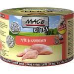 MAC's Mac’s Cat KITTEN, консерва за подрастващи котки, БЕЗ ЗЪРНО, с пуйка и заек, 200 гр - Германия - 836VE