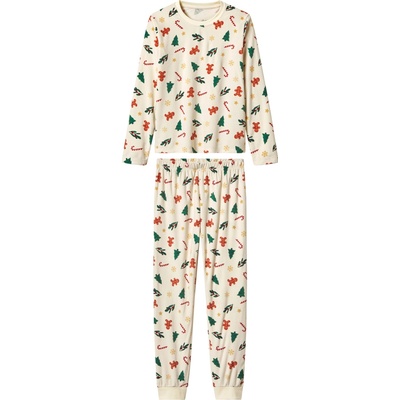 Esmera dámské vánoční velurové pyžamo bílá – Zboží Dáma Esmera dámské vánoční velurové pyžamo bílá – Zboží Dáma