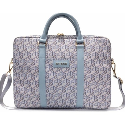 Guess Torba 16" blue GCube Stripes GUCB15HGCFSEB
