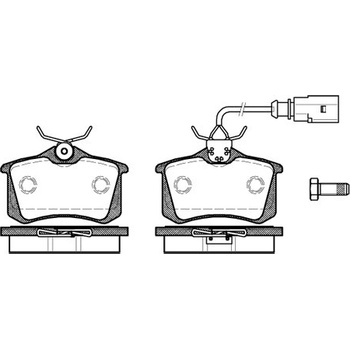 Sada brzdových platničiek kotúčovej brzdy REMSA 0263.51