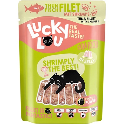 Loucky Lou Extrafood Adult Filet z tuniaka a krevety v želé 70 g