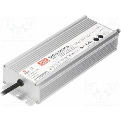 MEAN WELL HLG-320H-42A Napájecí zdroj: spínaný; LED; 320W; 42VDC; 3,8÷7,65A; 90÷305VAC